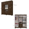 Guarda Roupa 6p 3g Espelho 180 Cm 6542 Malbec Incp Malbec - 3