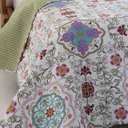 Ver imagem 3 de Colcha Patchwork Queen Size Dupla Face C/ Porta Travesseiro Lucca 2 Rozac