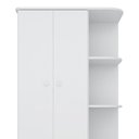 Ver imagem 5 de Guarda Roupa Infantil 2 Portas e 3 Gavetas com Cantoneira Brilhar Q01 - Doce Sonho Móveis Branco