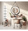 Ver imagem 1 de Espelho Redondo Adnet Iluminado Led Touch Alça 60cm Luxo - Branco