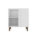 Ver imagem 2 de Balcão de Canto para Cozinha Modulada 82cm com 1 Porta Mdf Cor:branco