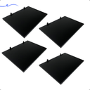 Ver imagem 2 de Kit 4 Prateleira Preta 40X30 + Suporte Flutuante Mdf Organizadora Decoração Cozinha Banheiro Sala