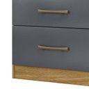 Ver imagem 4 de Cômoda para Quarto 61cm com 4 Gavetas Miriad Freijó/cinza Z17 - Mpozenato