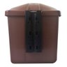 Cesto Individual Lixeira Coleta Seletiva 40 Litros com Poste Cor:marrom - 2