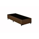 Ver imagem 1 de Cama Box Base Solteiro Suede Marrom 88x188x42