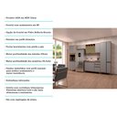 Ver imagem 5 de Armário de Cozinha Completa 5 Peças com Tampo Vanilla com Cinza Puro Isa Luciane Móveis