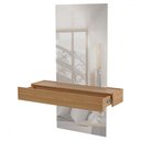 Ver imagem 3 de Aparador Versalhes 100% Mdf com Espelho 1 Gaveta Freijó/off White - Panorama Móveis