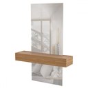 Ver imagem 2 de Aparador Versalhes 100% Mdf com Espelho 1 Gaveta Freijó/off White - Panorama Móveis