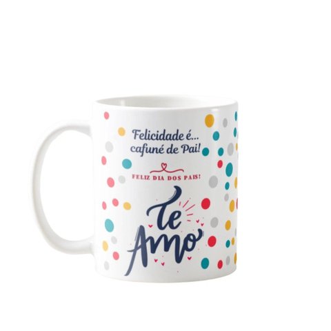 Caneca Presente Dia Dos Pais Felicidade É Cafuné de Pai