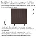 Ver imagem 5 de Cabeceira Estofada Cama Solteiro 90cm Lídia Corino e Frame Marrom