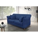 Ver imagem 1 de Sofá 2 Lugares 160cm Suede Arras Azul Marinho