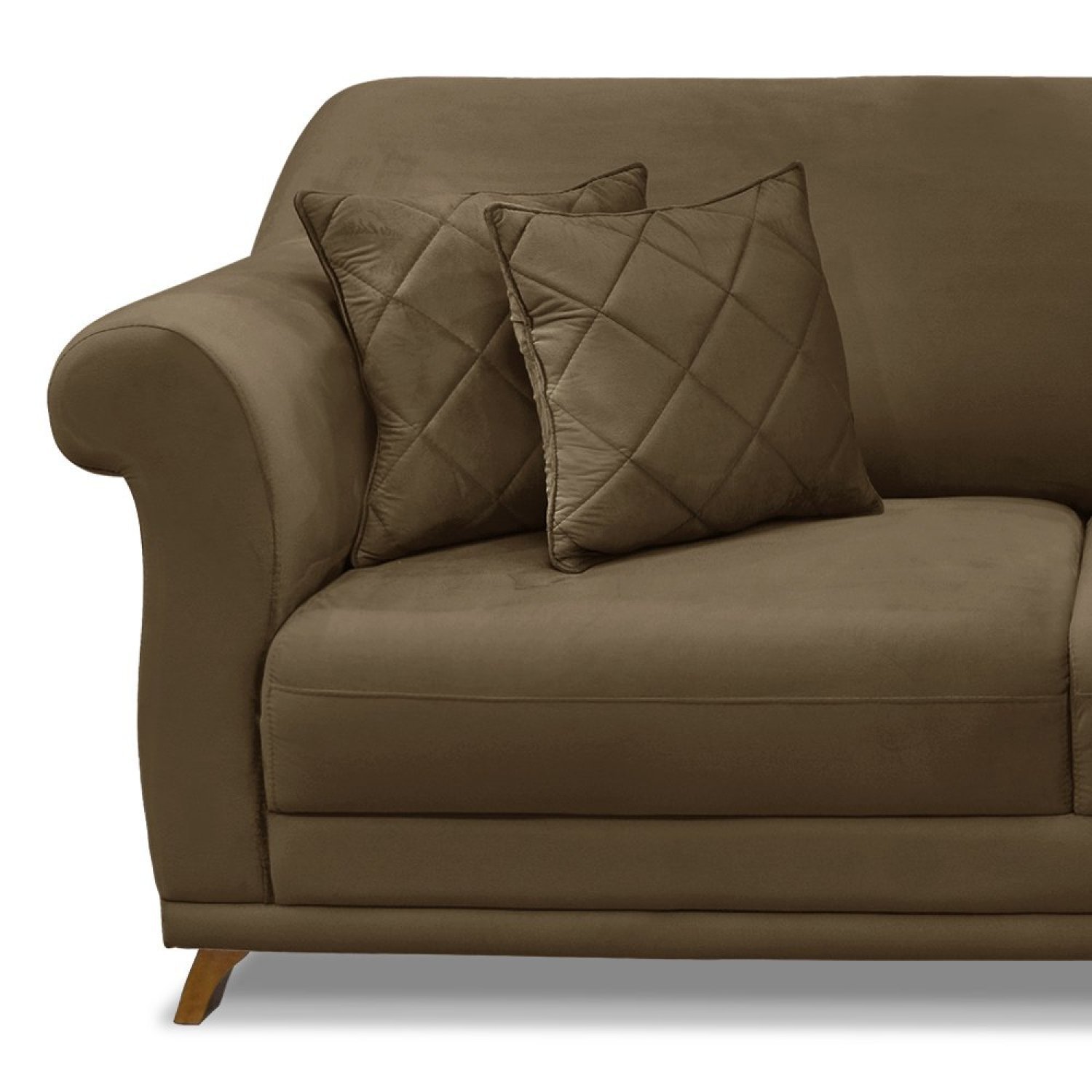 Sofá 2 Lugares 160cm Suede Arras  - 5