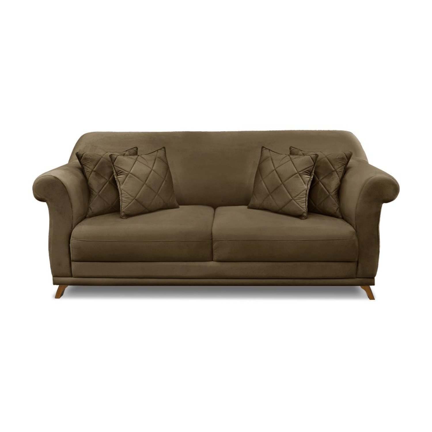 Sofá 2 Lugares 160cm Suede Arras  - 6