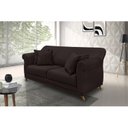 Ver imagem 1 de Sofá 2 Lugares 160cm Suede Arras Preto Café