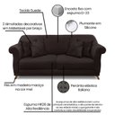 Ver imagem 4 de Sofá 2 Lugares 160cm Suede Arras 