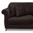 Ver imagem 5 de Sofá 2 Lugares 160cm Suede Arras Preto Café