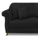 Ver imagem 5 de Sofá 2 Lugares 160cm Suede Arras Preto