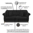 Ver imagem 4 de Sofá 2 Lugares 180cm Suede Arras Preto