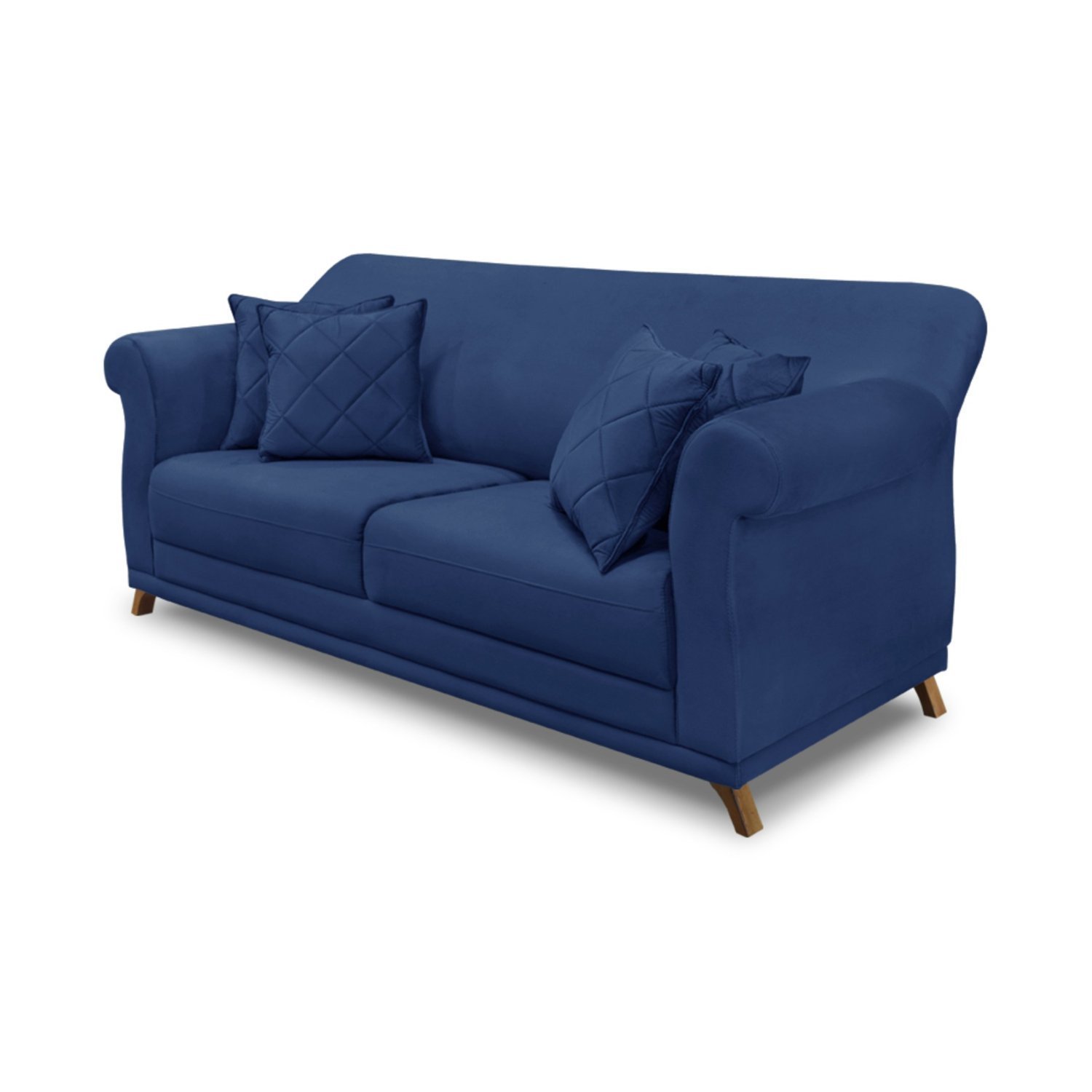 Sofá 3 Lugares 200cm Suede Arras  - 2