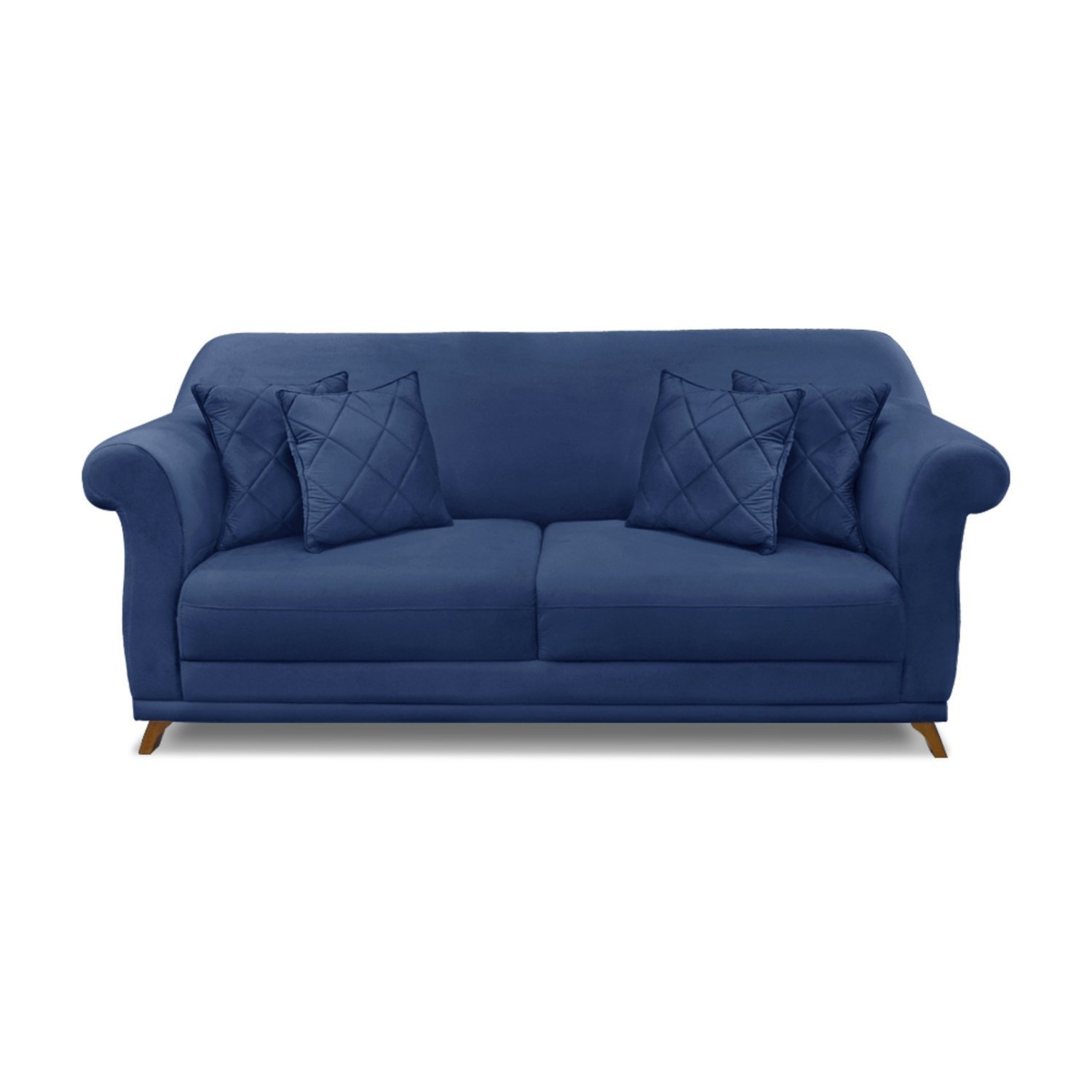 Sofá 3 Lugares 200cm Suede Arras  - 6