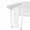 Ver imagem 6 de Mesa de Reunião para Escritório 1,80MX1,10m Orgânica com Pés em Metal Corporate F5 Branco