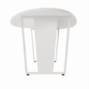 Ver imagem 5 de Mesa de Reunião para Escritório 1,80MX1,10m Orgânica com Pés em Metal Corporate F5 Branco
