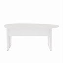 Ver imagem 4 de Mesa de Reunião para Escritório 1,80MX1,10m Orgânica com Pés em Metal Corporate F5 Branco