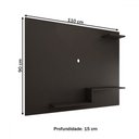 Ver imagem 4 de Painel para Tv até 43 Polegadas La Casa 3 Prateleiras Preto - Panorama Móveis