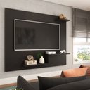 Ver imagem 1 de Painel para Tv até 43 Polegadas La Casa 3 Prateleiras Preto - Panorama Móveis