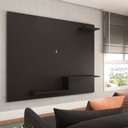 Ver imagem 2 de Painel para Tv até 43 Polegadas La Casa 3 Prateleiras Preto - Panorama Móveis