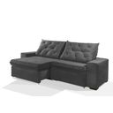 Ver imagem 3 de Sofá Retrátil e Reclinável 2.30m Estilo Estofados - Europa com Softgel D33 Velupluma "cinza"