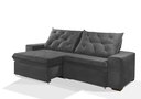Ver imagem 3 de Sofá Retrátil e Reclinável 2.30m Estilo Estofados - Europa com Softgel D33 Velupluma "cinza"