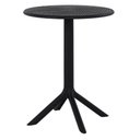 Ver imagem 1 de Mesa de Jantar Redonda Área Externa Drops Rivatti 60 Cm (largura) Polipropileno Preto 75 Cm (altura