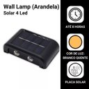 Ver imagem 5 de Arandela Solar Led 4 Fachos 3000k Preto Ip65 Resistente À Chuva para Iluminação Externa Moderna