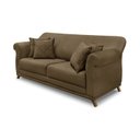 Ver imagem 2 de Sofá 3 Lugares 220cm Suede Arras Marrom Caramelo