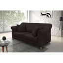 Ver imagem 1 de Sofá 3 Lugares 220cm Suede Arras Preto Café