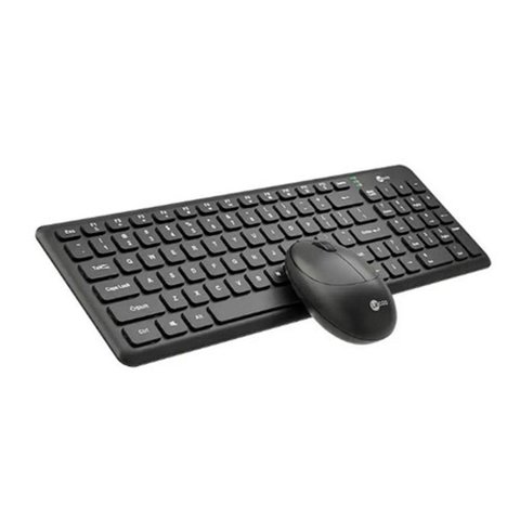 Kit Teclado e Mouse Wieless Preto Kw204 Lecoo