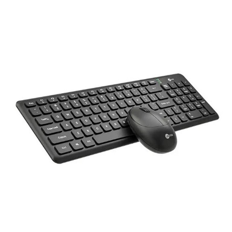 Kit Teclado e Mouse Wieless Preto Kw204 Lecoo