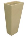 Ver imagem 6 de Kit 3 Vaso Planta 60x30 Trapézio Parede Polietileno BGPLASTICOS V17 AREIA 001