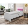 Cama Larissa - Branco / Rosa Framar - 1