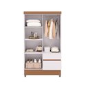 Ver imagem 3 de Guarda-roupa Ideal Plus 4 Portas 2 Gavetas Branco/camarim - Vila Rica