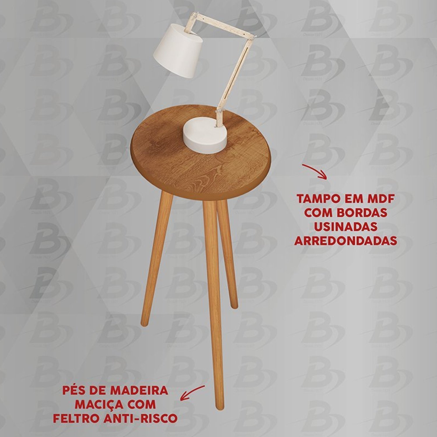 Mesa de Apoio Estilo Vintage Retrô Decor  - 5