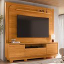 Ver imagem 2 de Estante Home Theater Nilo Cinamomo para Tv até 75” com Pés - Madetec