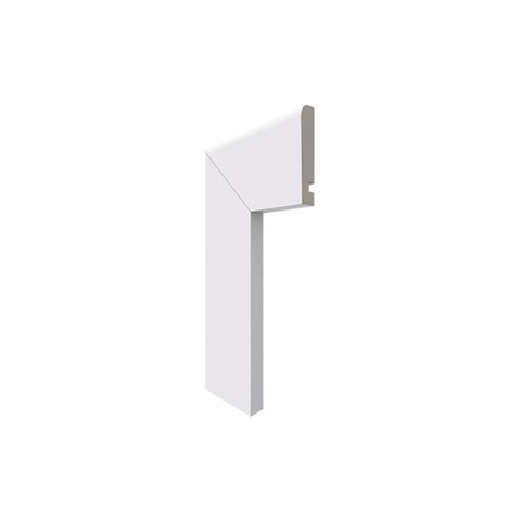 Guarnição Poliestireno Santa Luzia 446 Branco Liso 70 x 15mm Br 2,40m - Única Único