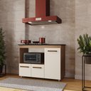 Ver imagem 4 de Balcao para Cooktop 4 Bocas 3p 114 Cm Ana Savana Off White Mobbs