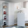Guarda Roupa Infantil com Prateleiras 2 Portas 2 Gavetas New Baby Batrol Móveis - 1