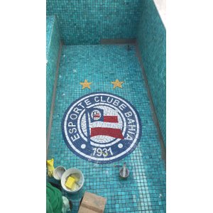 Mosaico Time de Futebol Símbolo do Clube Bahia 90cm