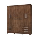 Ver imagem 1 de Roupeiro 200cm 6 Portas 6 Gavetas sem Espelho - Ssx Multicoisas