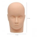 Ver imagem 2 de Cílios Maquiagem Prática Modelo Manequim de Cabeça Chata
