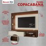 Painel para TV Até 65 Polegadas Prateleiras de Vidro e Fita LED Copacabana Móveis Bechara - 5